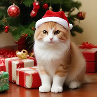 christmas images cats