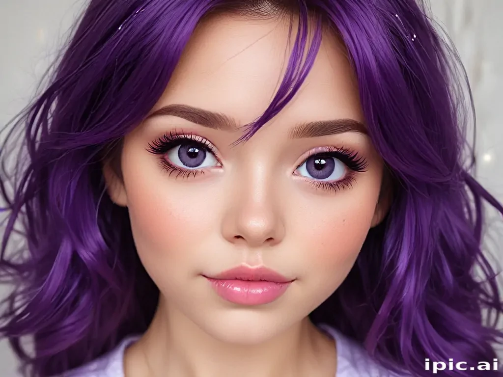 purple cute