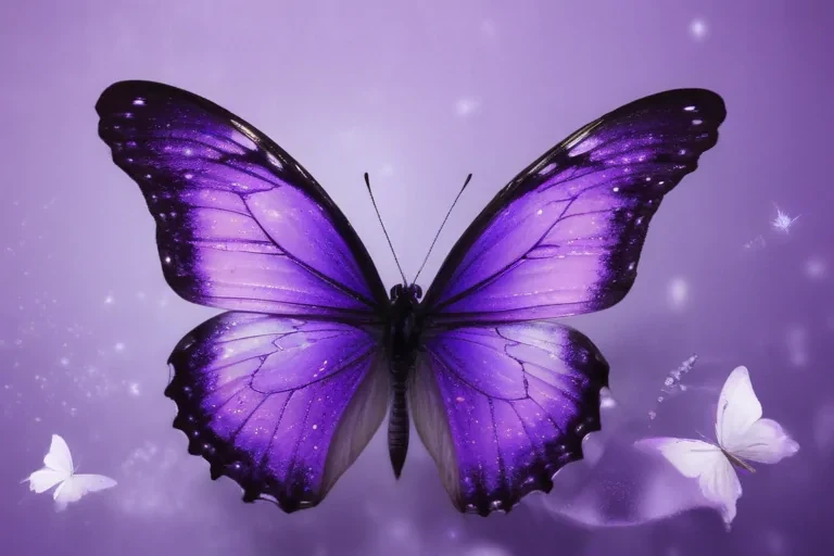 purple butterfly background