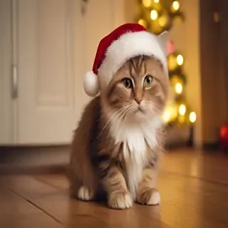 pictures of cats for christmas