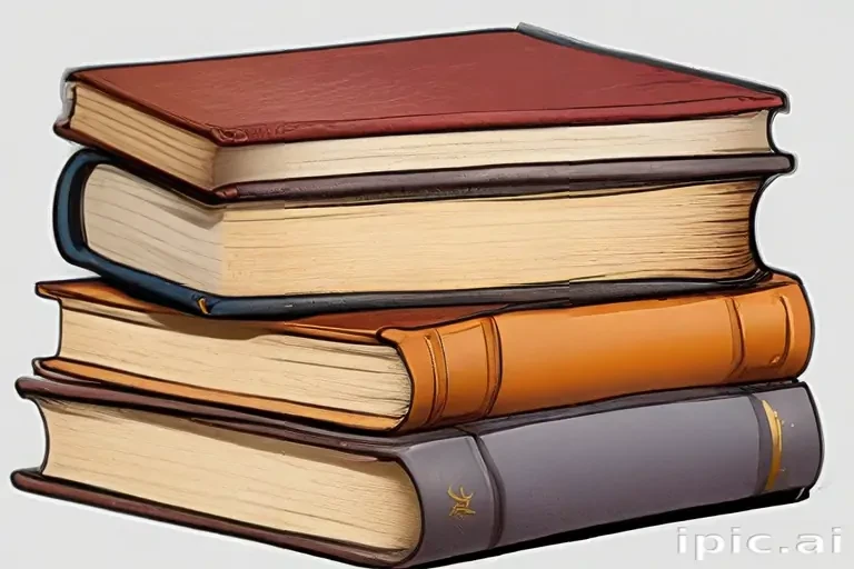 stacked books clip art