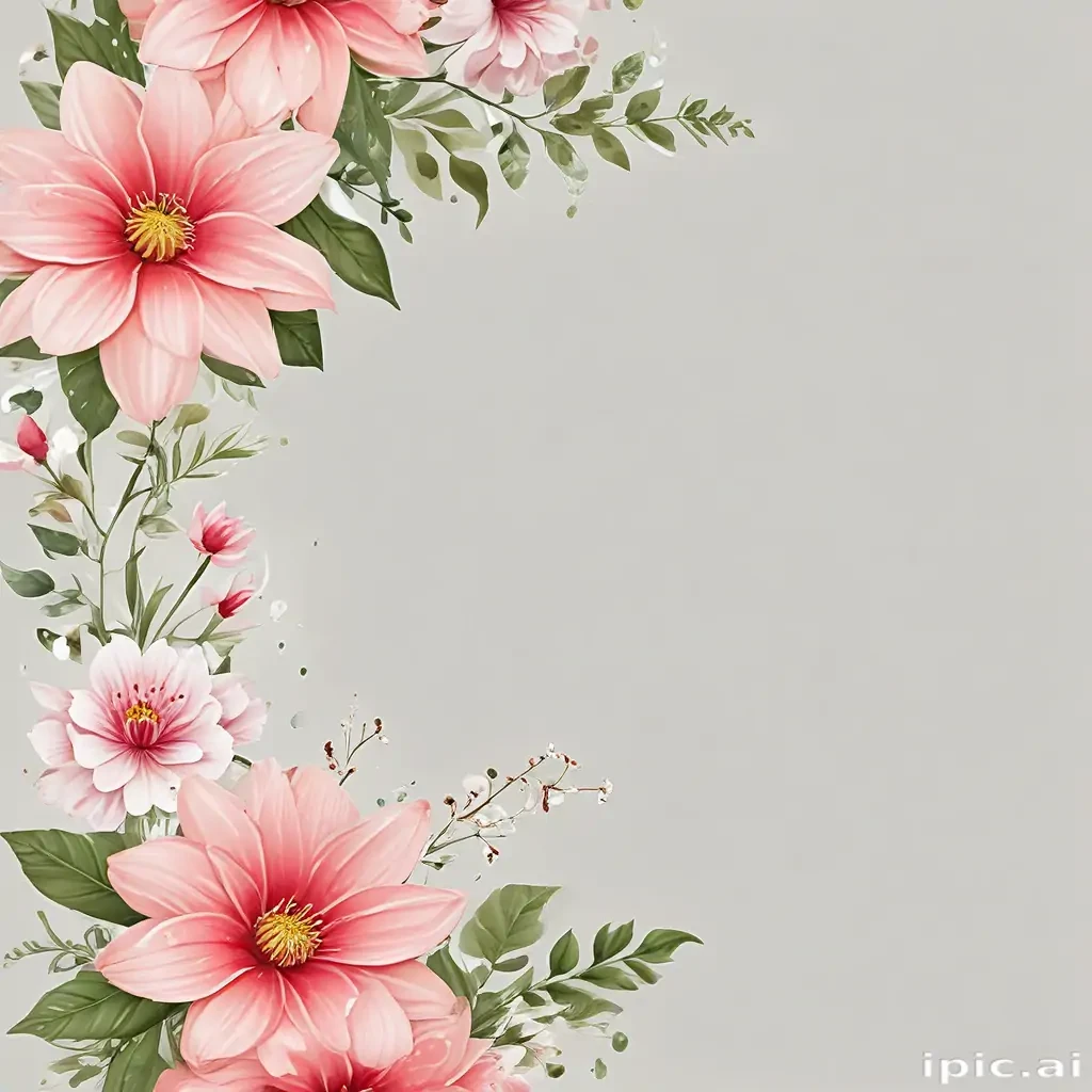 flower transparent border