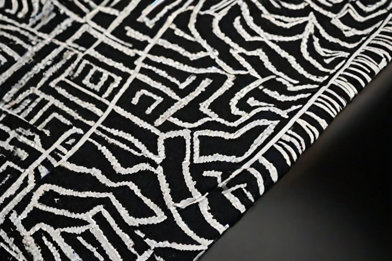 black with white pattern