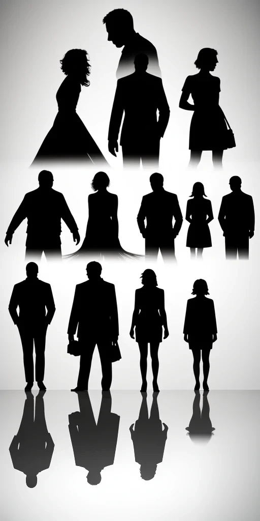 people silhouettes