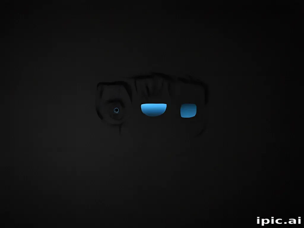 black background blue