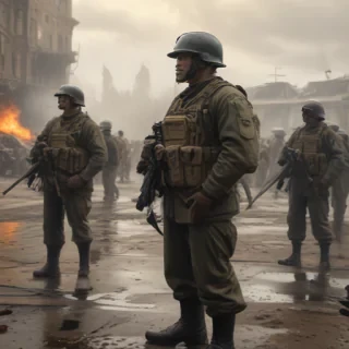 military drawing