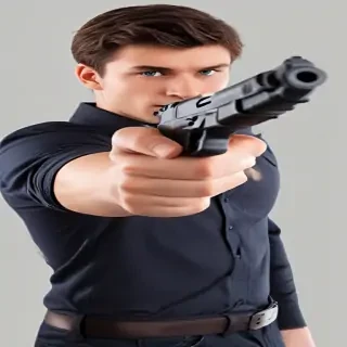 holding gun png
