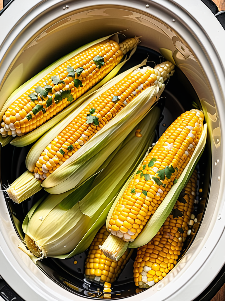 corn on the cob in a slow cooker