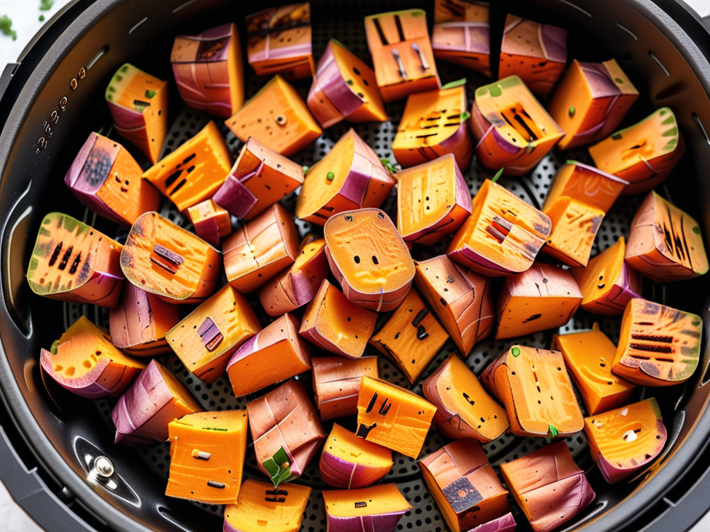 sweet potato chunks air fryer