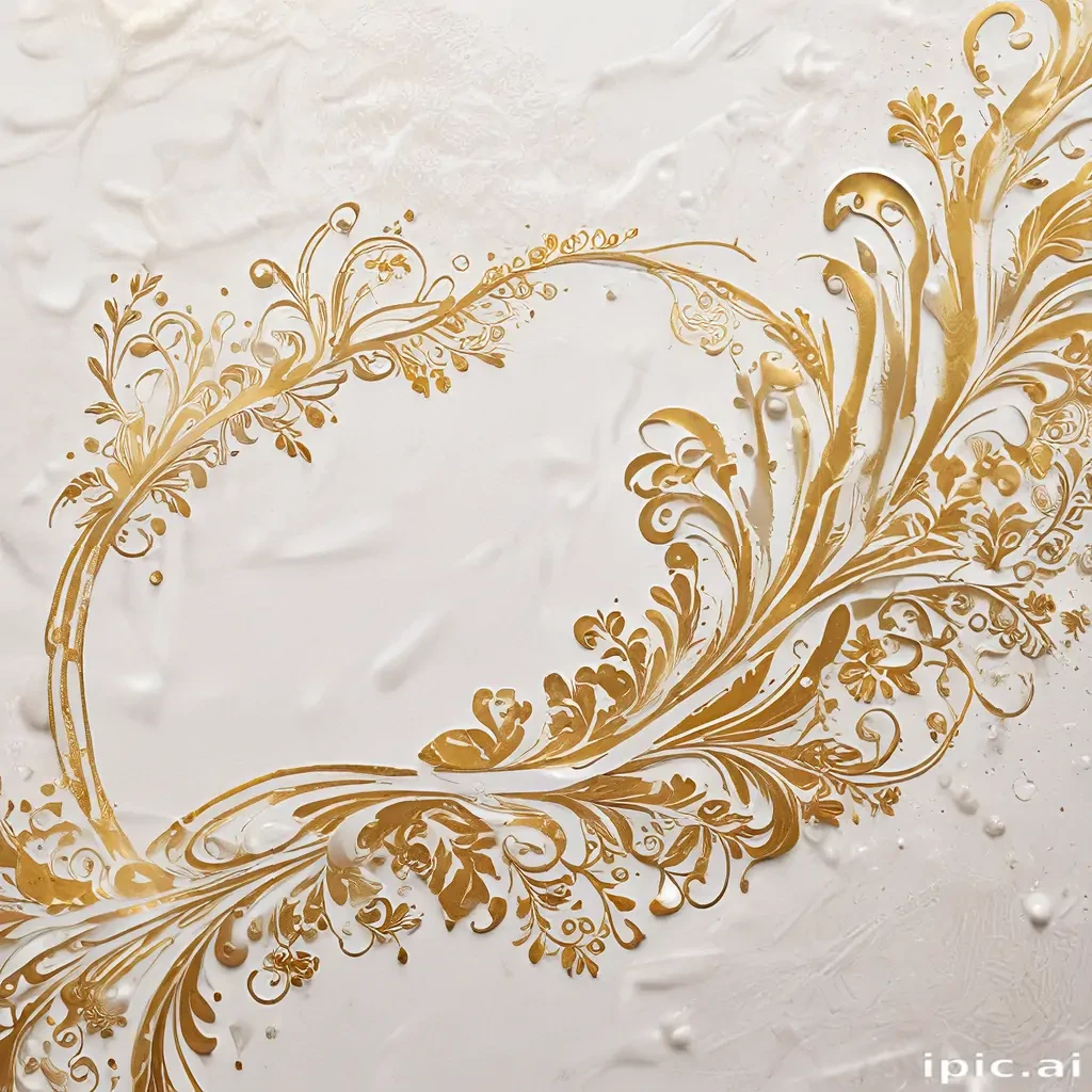 white & gold background