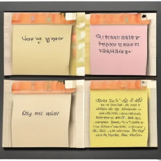 sticky note with transparent background
