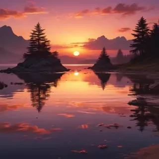 cute sunset wallpaper