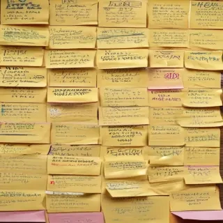 sticky note background
