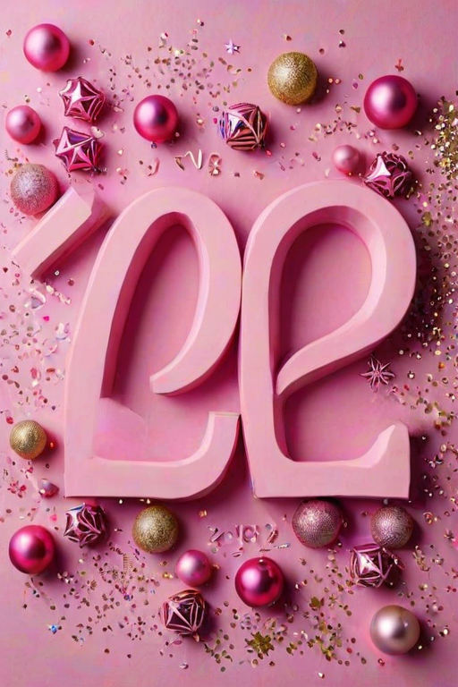 pink happy new year 2024