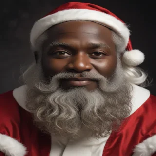 black santa png