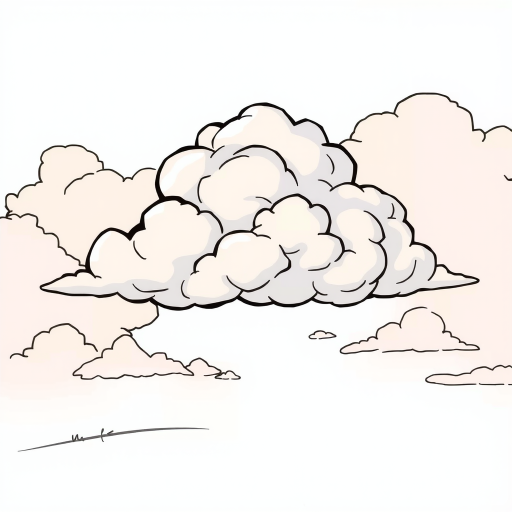 cartoon cloud drawing