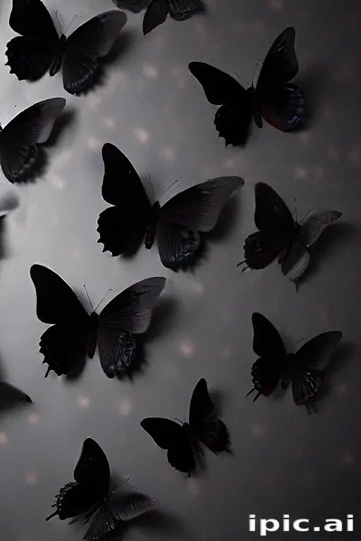 black butterfly wallpaper