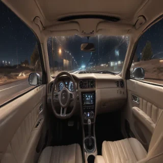 inside car background