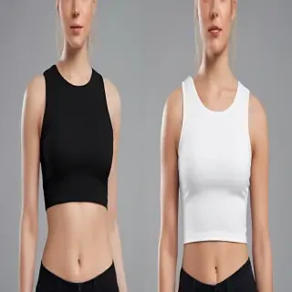 crop top shirt mockup