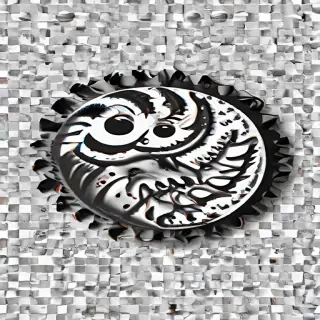 black and white png
