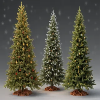 christmas trees transparent background