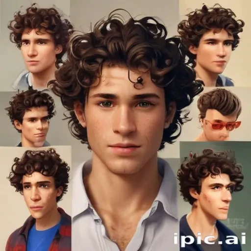 popular male cartoon characters with curly hair
