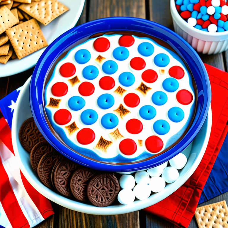 4th of july s'mores dip