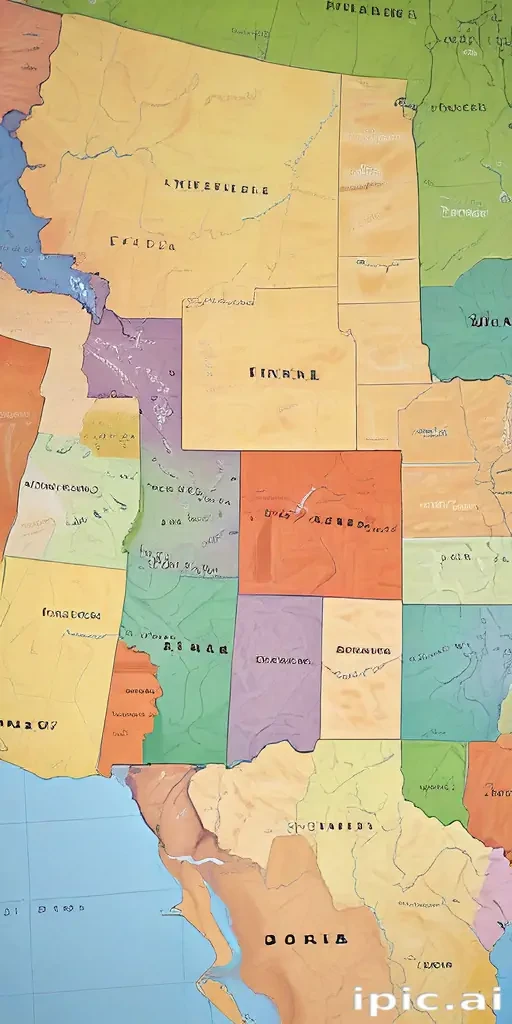map of the us states