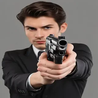 holding gun png