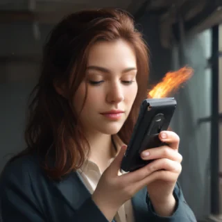 phone in hand png