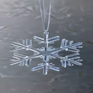 transparent snowflake
