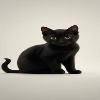 cute black cat wallpaper
