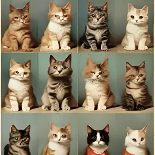 vintage cat images