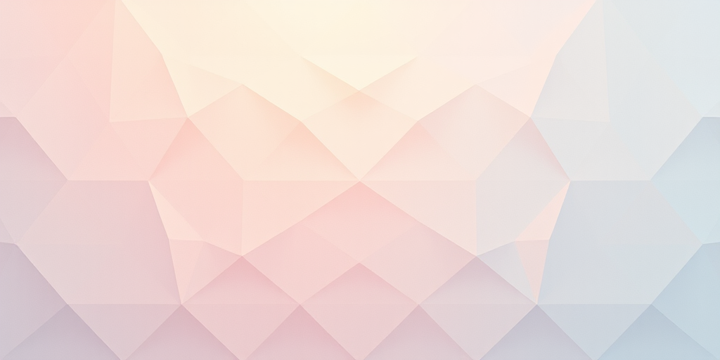 abstract geometric pattern with soft gradients and subtle textures, shot with a DSLR camera, 50mm lens, aperture f/1.8, ISO 100, panoramic view, high dynamic range, focus on depth and contrast, bright and muted color palette