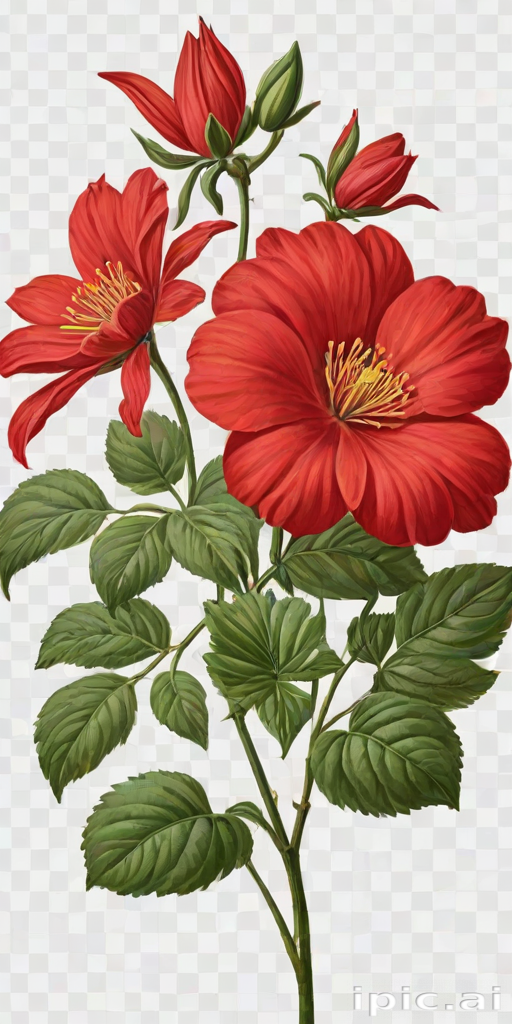 red flower png