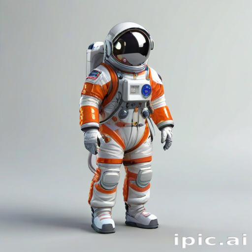 cartoon transparent astronaut suit