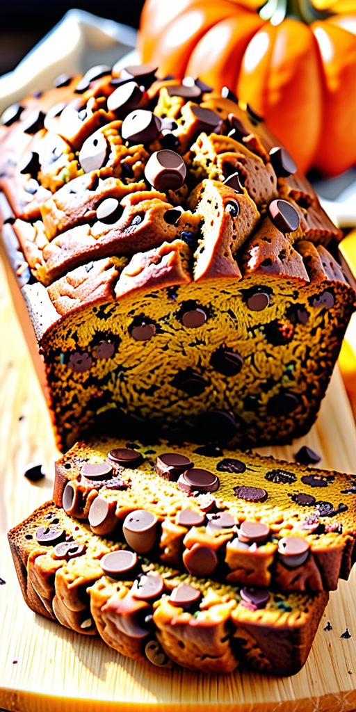 banana pumpkin chocolate chip bread