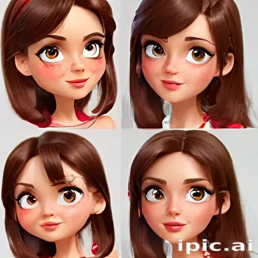 brunette cartoon character