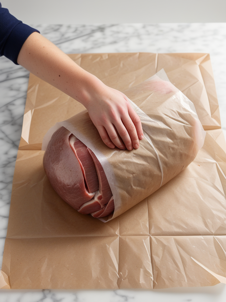 wrapping pork butt in butcher paper