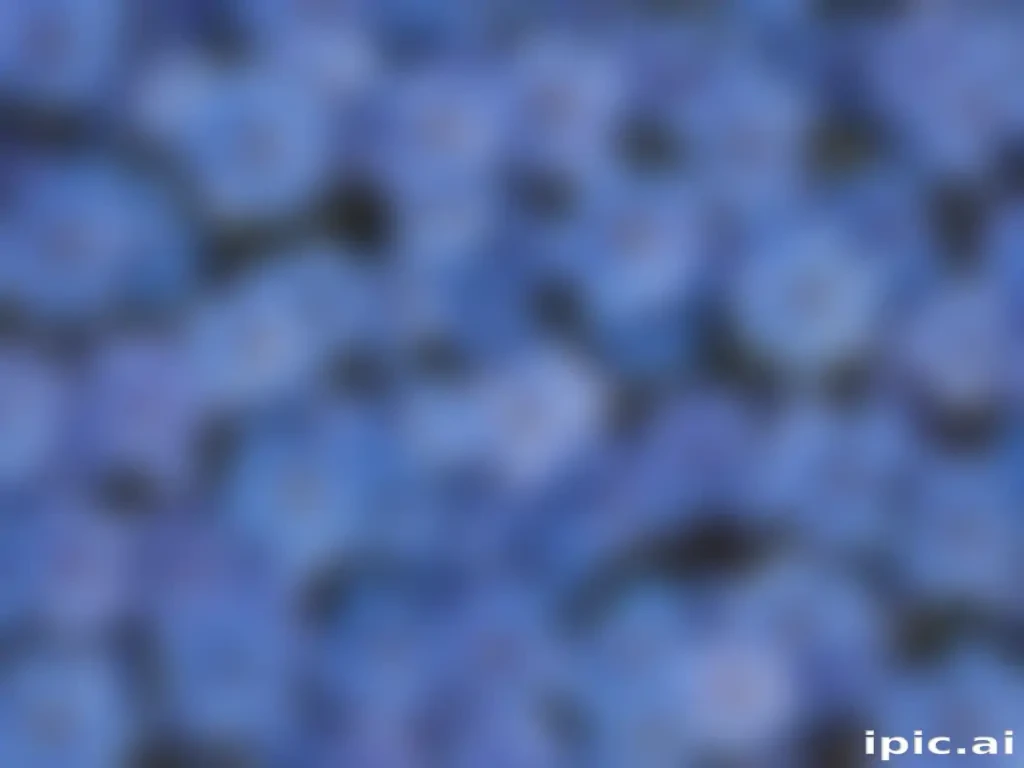 blue flowers aesthetic