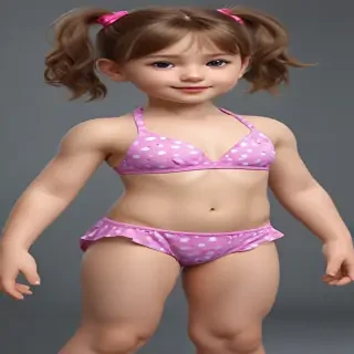 ai art little girl bikini