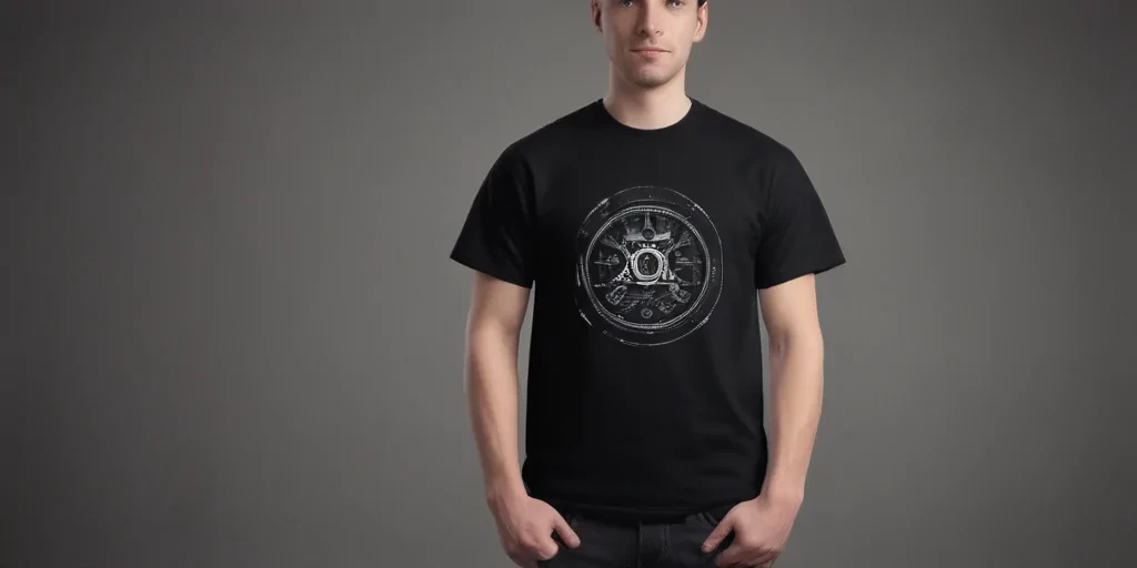 black mockup t shirt