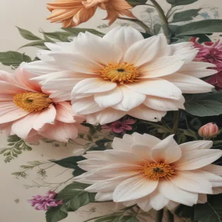 flower drawing aesthetic