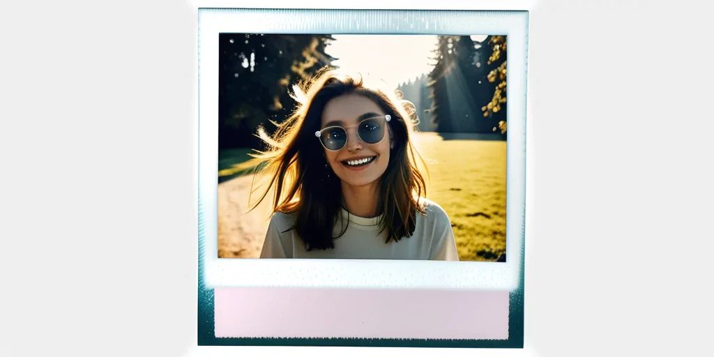 polaroid frame transparent