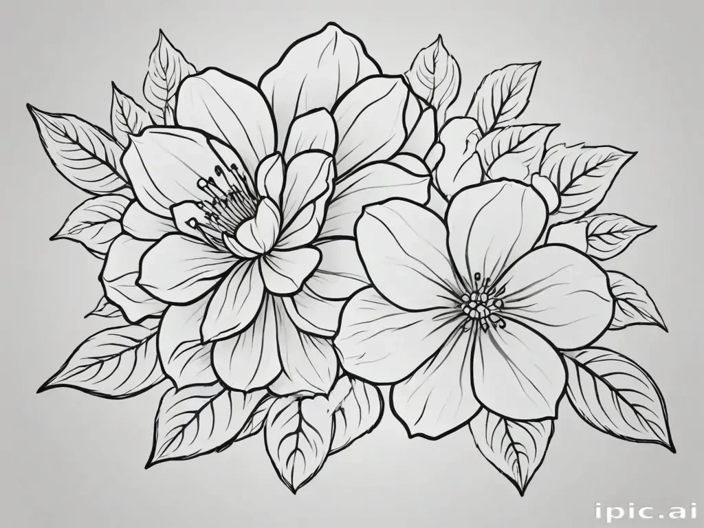 flower outline png