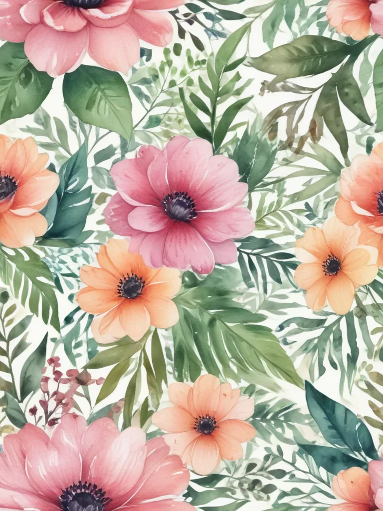 watercolor flower background