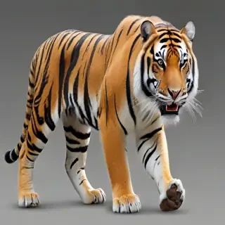 transparent tiger