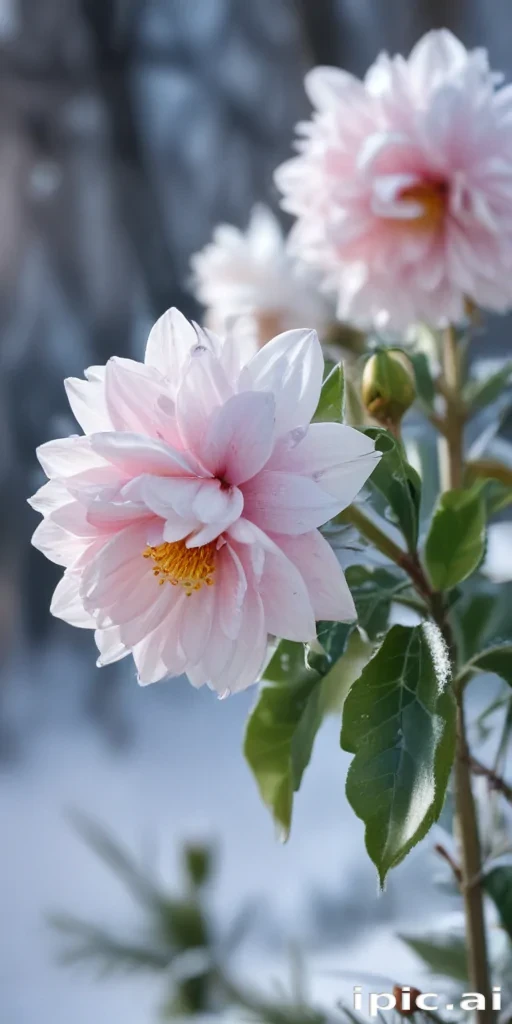winter flower wallpaper background
