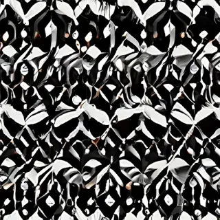 black with white pattern