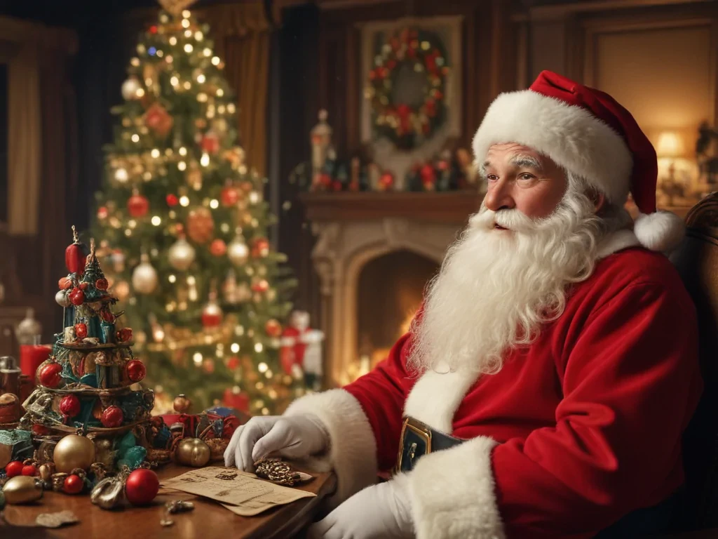vintage santa images free